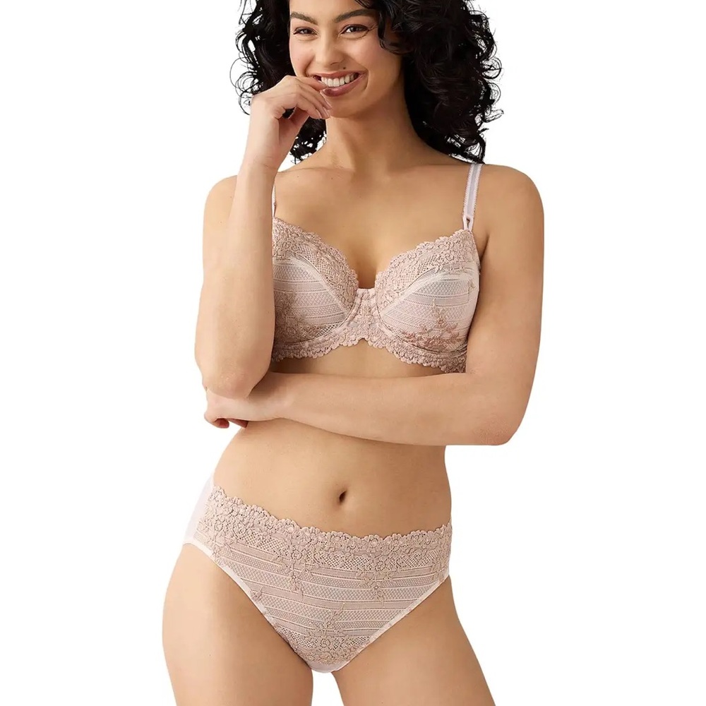 WACOAL Lace Embrace Underwire Bra in Light Pink EUC 34C - Picture 14 of 16